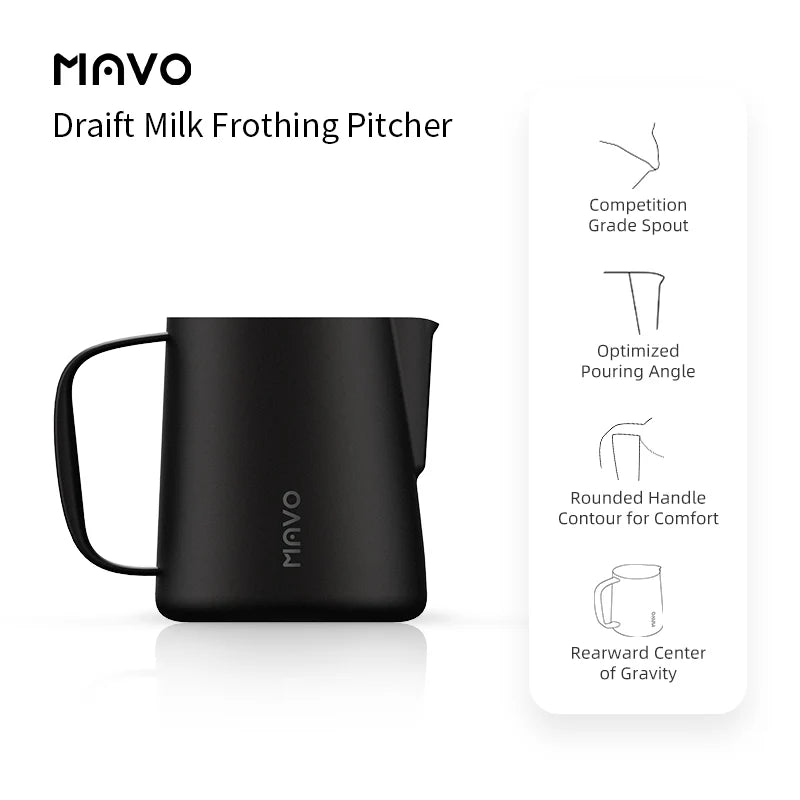 MAVO LMTD - DRAIFT MILK PITCHER 600ML - BLACK