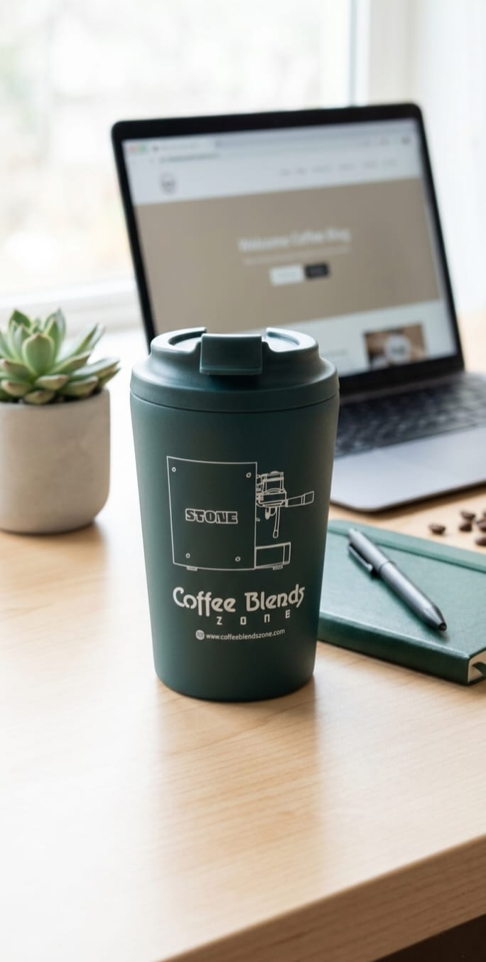 COFFEE BLENDS ZONE TUMBLER 12OZ - DARK GREEN