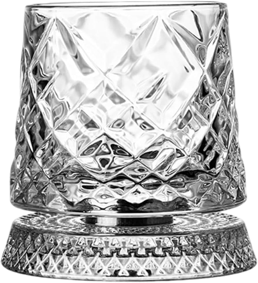 GLASS ROTATABLE CUP 275ML- GEM