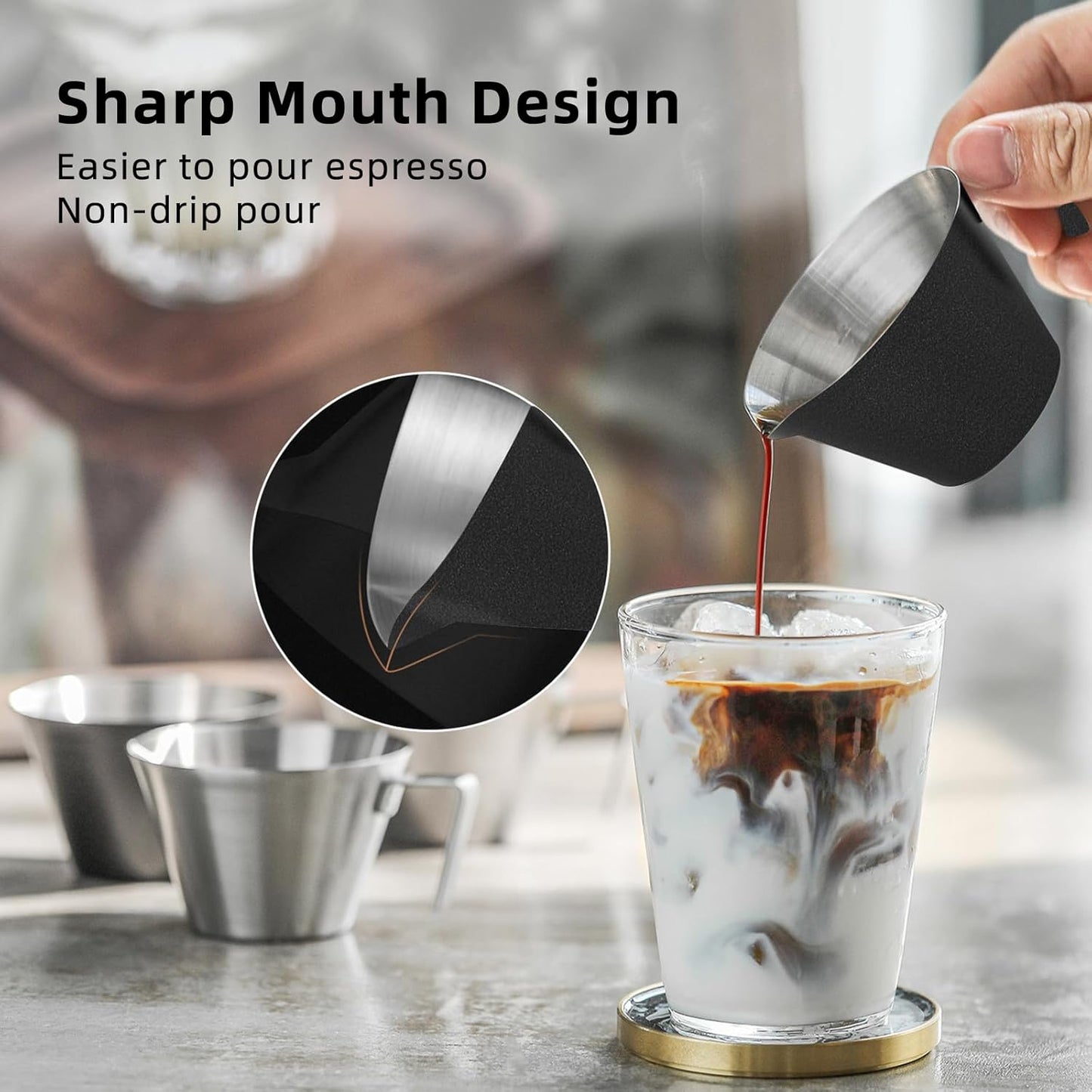 MHW-STAINLESS STEEL MEASURING CUP MATTE BLACK