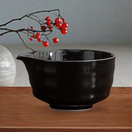 MATCHA BOWL WITH SPOUT - BLACK 1