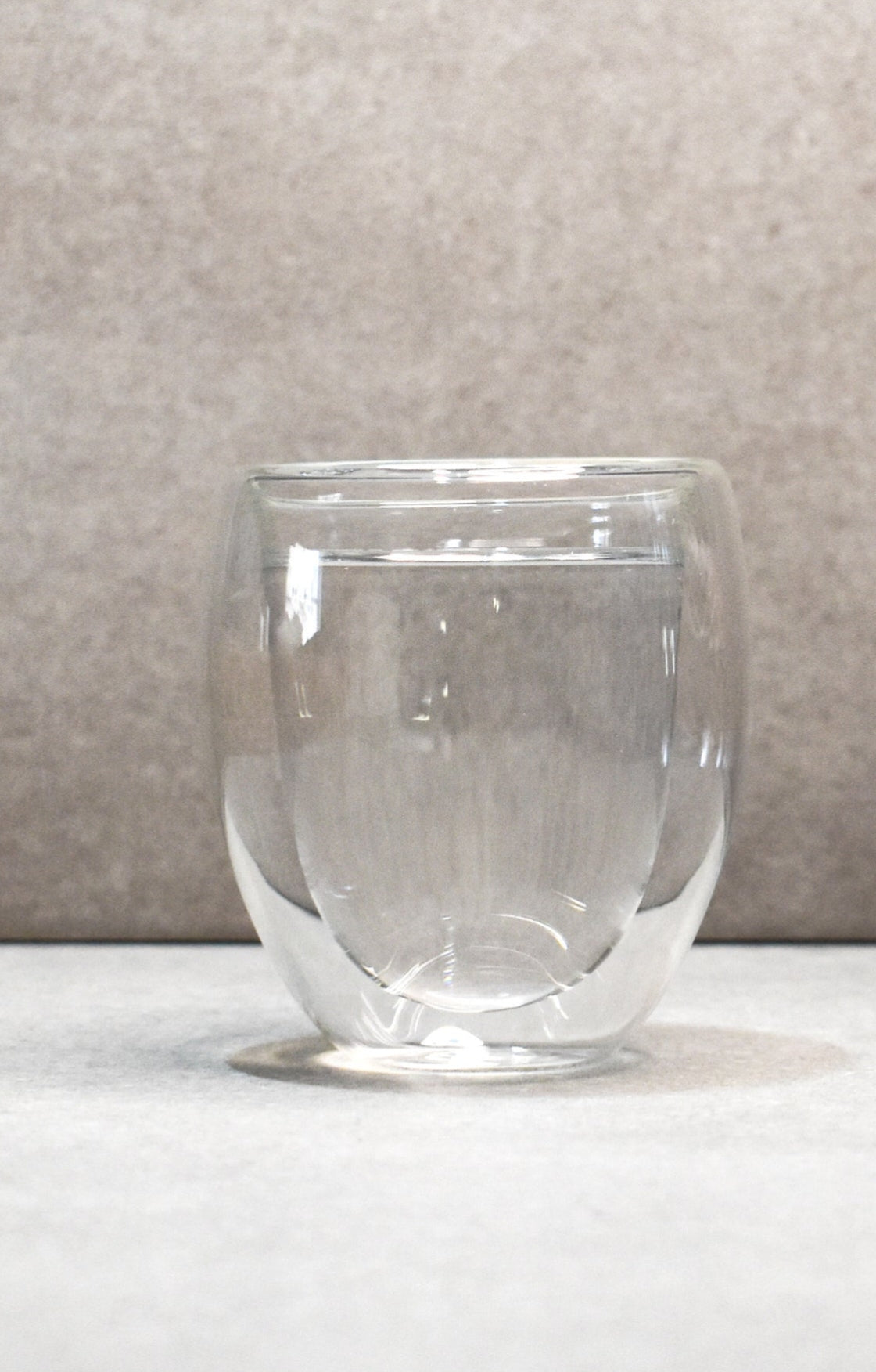 DOUBLE WALL GLASS CUP 250ML