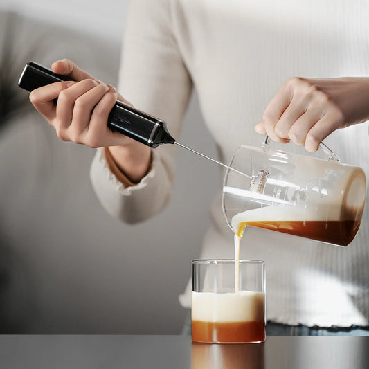 MHW- ELECTRIC MILK FROTHER SQUARE - BLACK