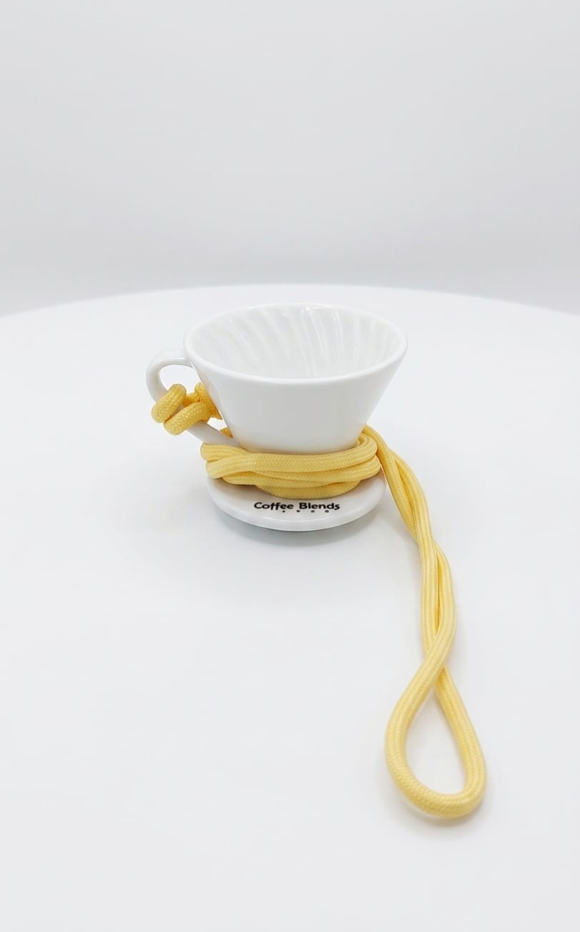 COFFEE BLENDS ZONE TASTING CUP WHITE YELLOW