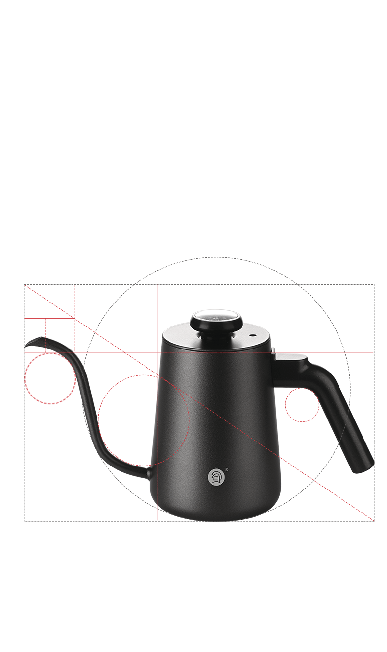 HERO C07 PRO+ POR OVER KETTLE 650ML BLACK