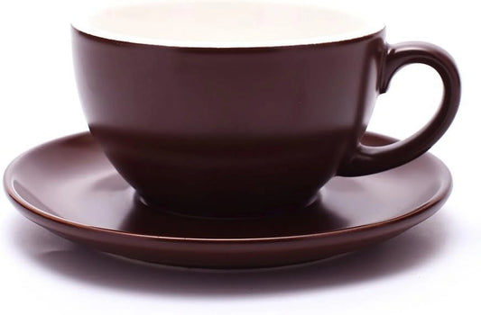LATTE ART MATT BROWN CUP - 220ML
