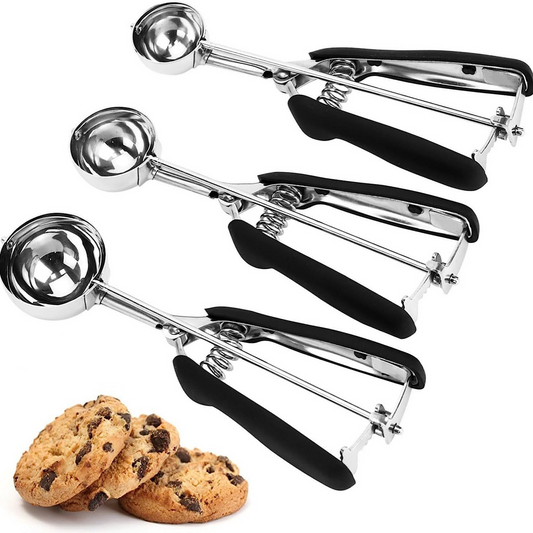 ICE CREAM SCOOP STAINLESS STEAL 3CM 4CM AND 5CM BLACK