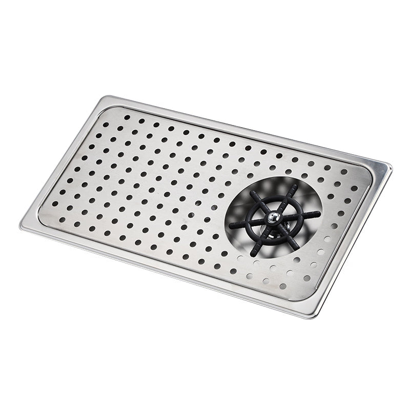 CUP RINSER - SILVER 42.5*23*43CM