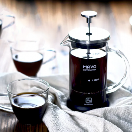 MAVO LMTD - OBSIDIAN BLACK FRENCH PRESS 600ML