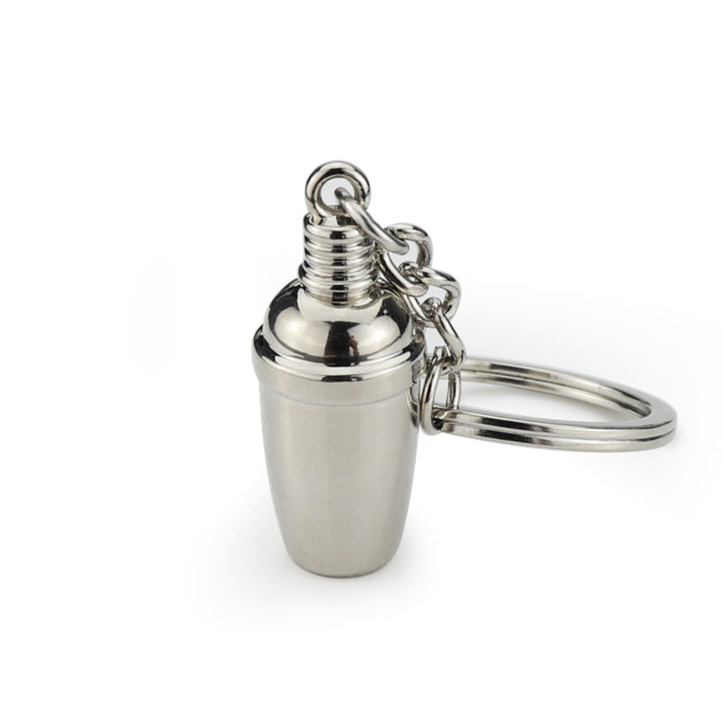 SHAKER KEYCHAIN-SILVER