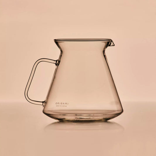 ORIGAMI GLASS COFFEE SERVER WITH HARIO