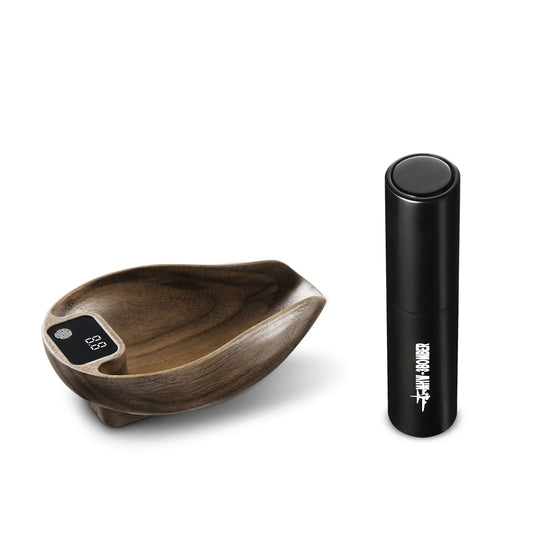MHW OVO COFFEE SCALE WALNUT AND SPRAY BOTTLE