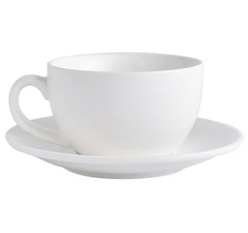 LATTE ART WHITE CUP - 300ML