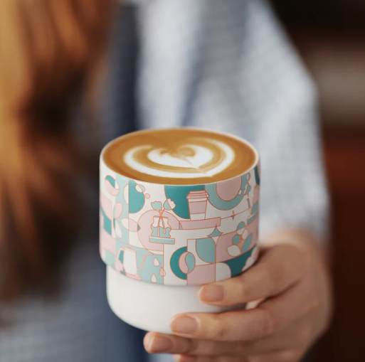 MHW-SWIRL CUP - PASTEL GREEN