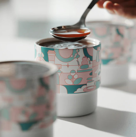 MHW-SWIRL CUP - PASTEL GREEN