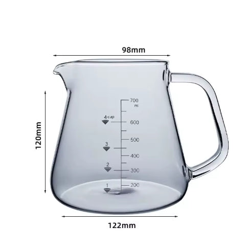 GLASS SERVER  DOUBLE WALL  CLEAR 700ML