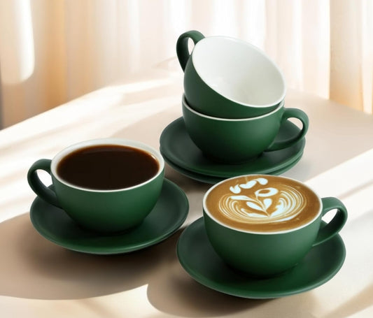 LATTE ART MATT GREEN CUP - 220ML
