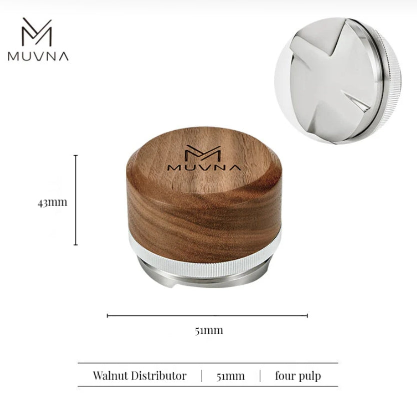 MUVNA-WALNUT DISTRIBUTOR-FOUR PADDLES-51MM