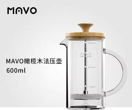 MAVO LMTD - CRYSTAL COMUMN FRENCH PRESS - 600ML