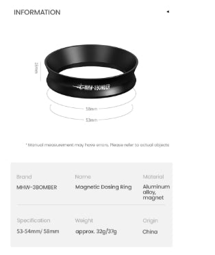 MHW - MAGNETIC DOSING RING UNIVERSAL 53-54MM