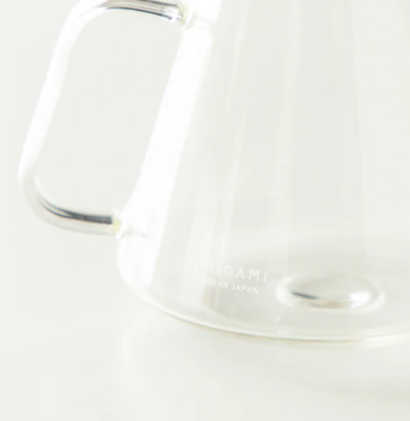 ORIGAMI GLASS COFFEE SERVER WITH HARIO