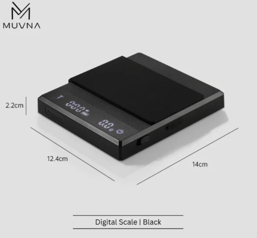 MUVNA - PSYCHE SMART ELECTRONIC SCALE-BLACK