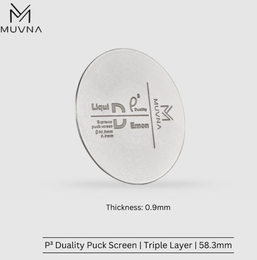 MUVNA-ρduality  espresso  puck  screen-58mm—three-layer
