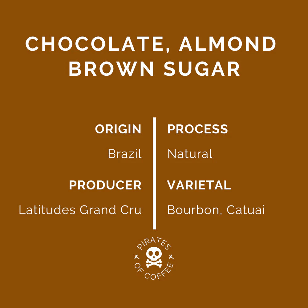 PIRATES OF COFFEE - COCOA BOMB: BRAZIL NATURAL 250g