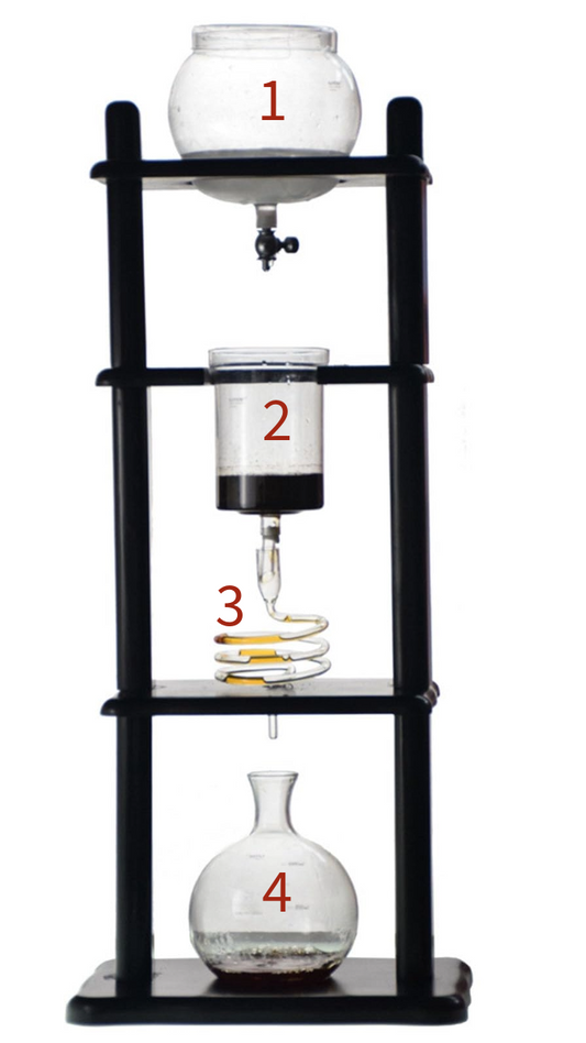 Coffee Drip tower  BLACK 1000ML-SPARE PARTS 2