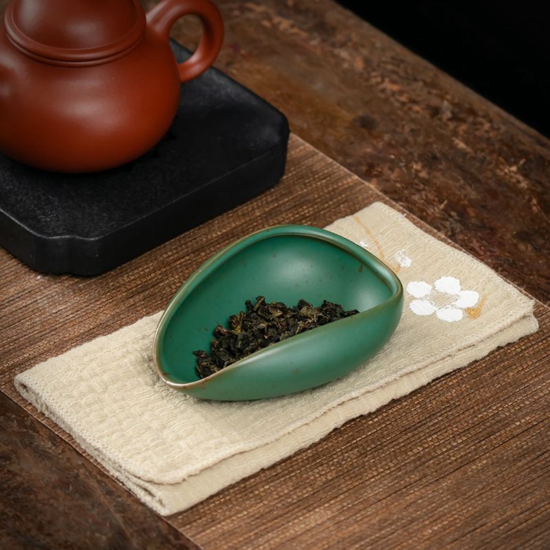 COFFEE BEAN HOLDER CERAMIC - DARK GREEN