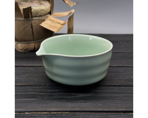 MATCHA BOWL WITH SPOUT - CYAN