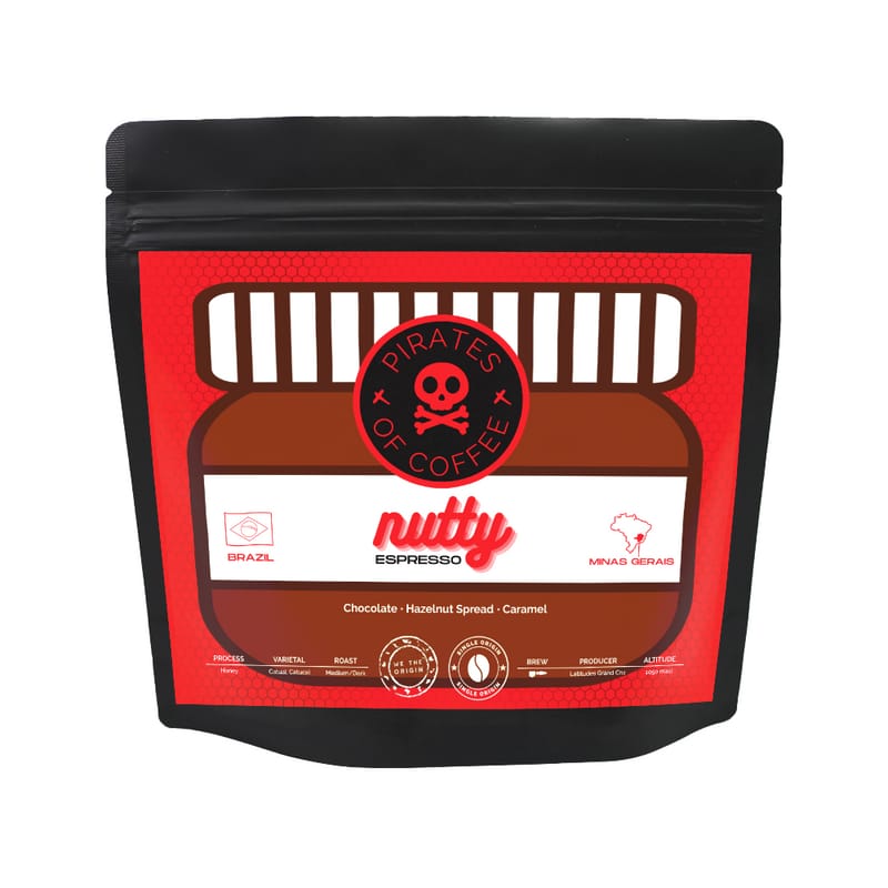 PIRATES OF COFFEE - BRAZIL NUTTY ESPRESSO 250G