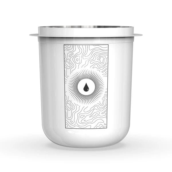 PESADO - DOSING CUP 58MM RIPPLE EDITION WHITE