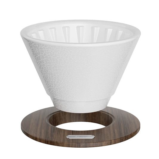 MHW-Meteor Coffee Dripper-Lotus-white