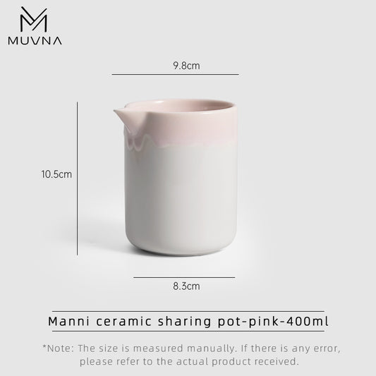 MUVNA- Manni ceramic sharing pot-PINK-400ml