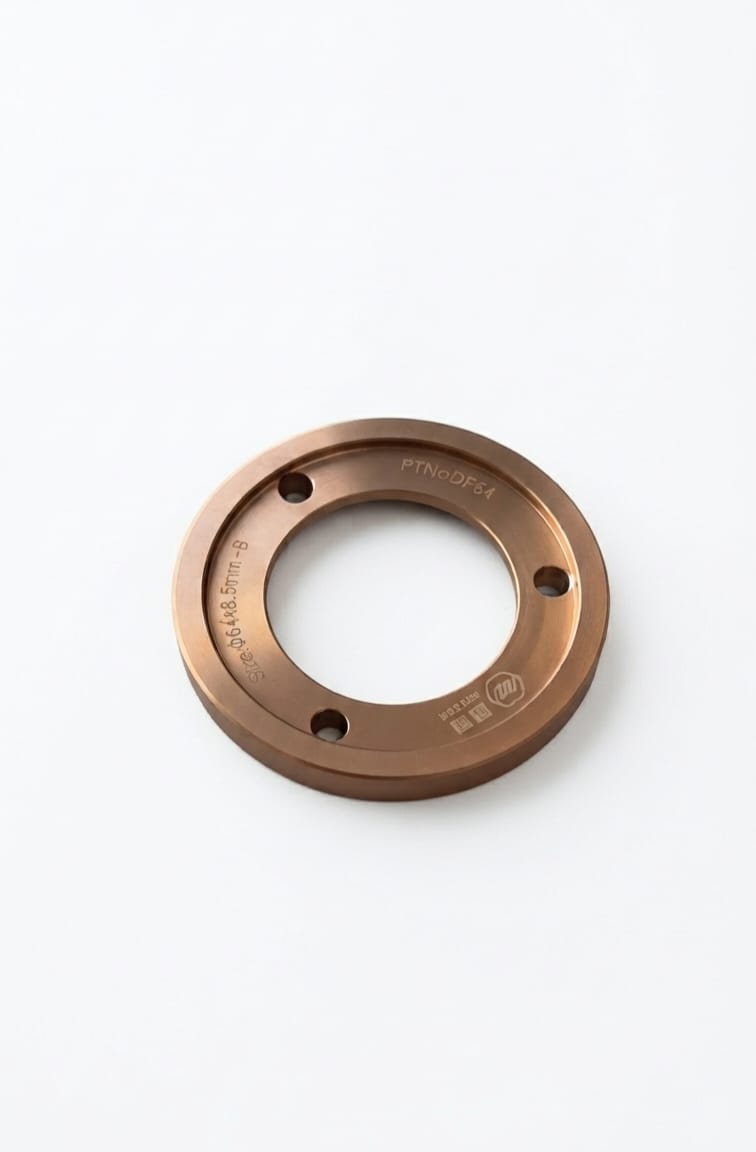 COFFEE GRINDER FLAT BURR - 64MM RED TI BREW