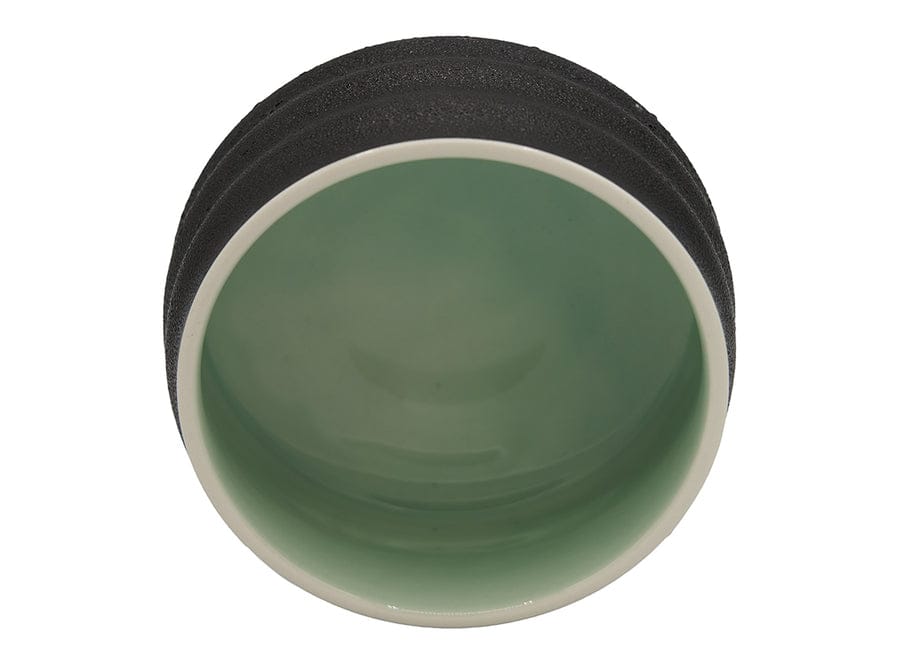 MATCHA BOWL - BLACK & CYAN GREEN