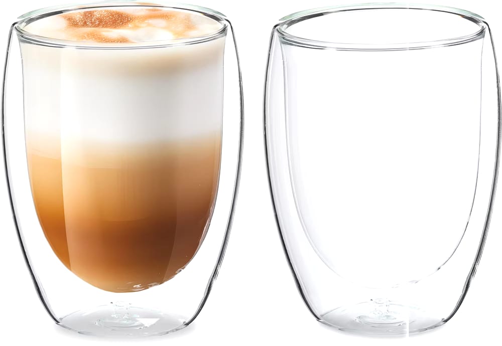 DOUBLE WALL GLASS CUP 350ML