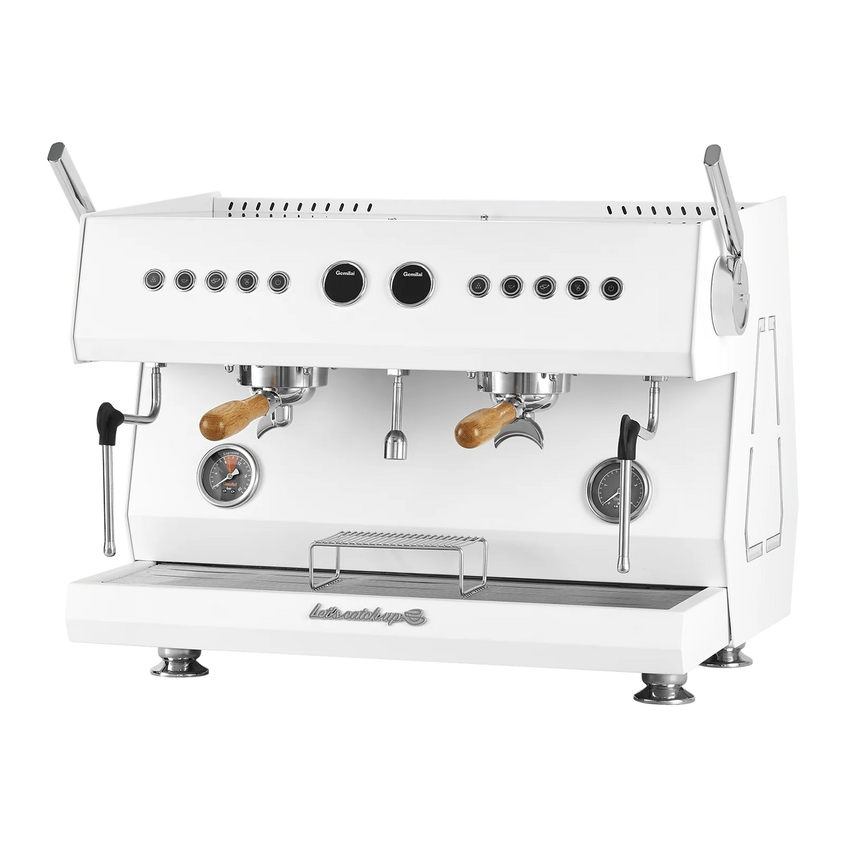 GEMILAI - G3211A ESPRESSO COFFEE MACHINE TWO GROUP - WHITE