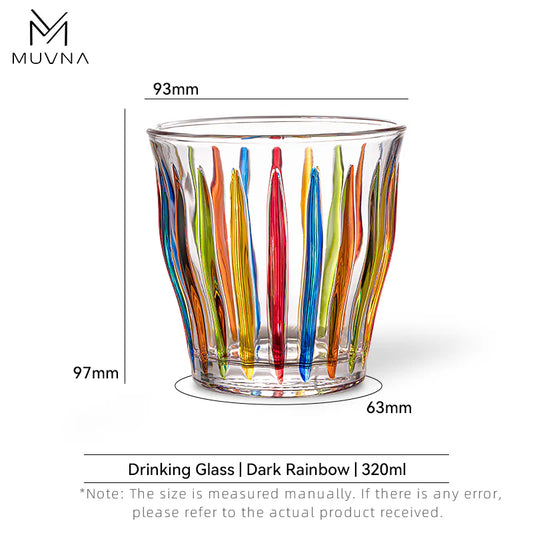 MUVNA - TIVAT GLASS CUP 320 ML-COLORFUL