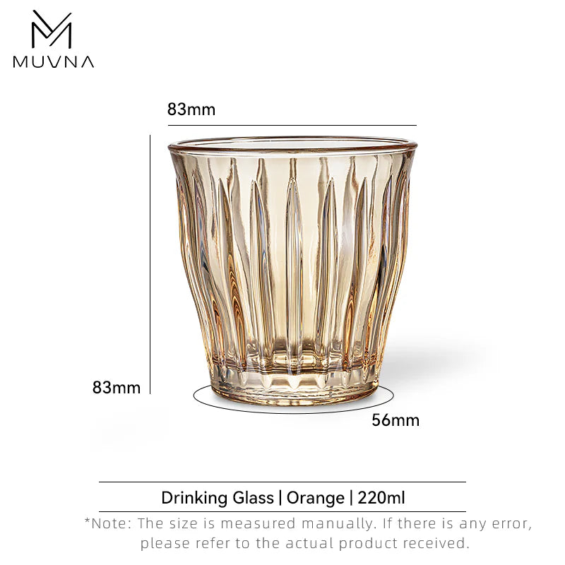 MUVNA - TIVAT GLASS CUP 220ML- BROWN