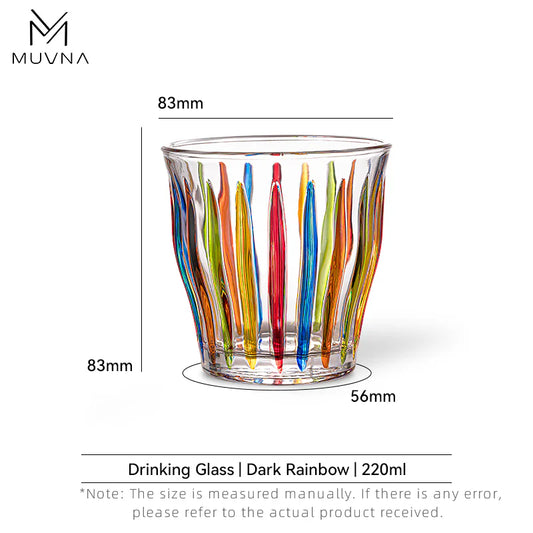 MUVNA - TIVAT GLASS CUP 220 ML-COLORFUL