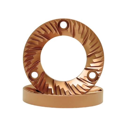 COFFEE GRINDER FLAT BURR - 54MM RED TI BREW