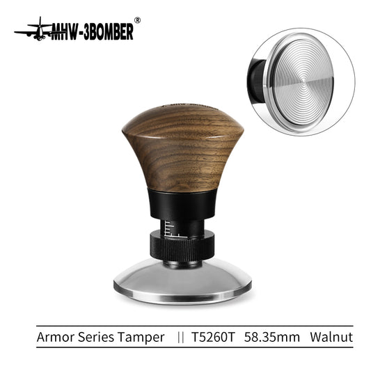 MHW-  Tamper58.35mm-walnut-thread