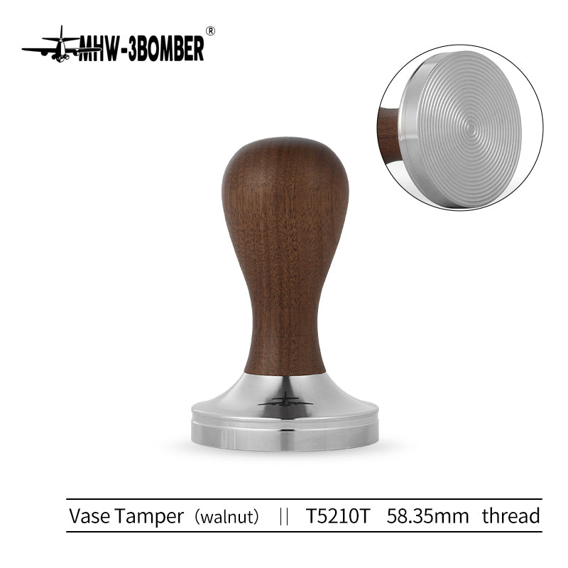 MHW- Vase Tamper walnut-58.35mm-thread