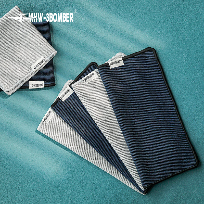 MHW-Four Towels Set2 grey + 2 dark blue