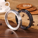 Barista Space-Dozing Ring 58mm with magnets Silver