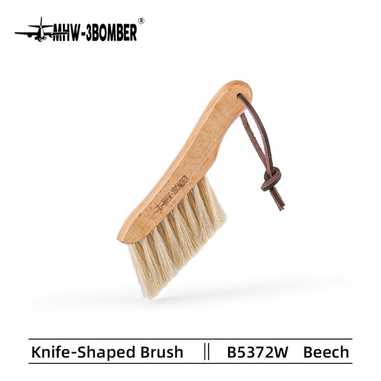 MHW-Knife Brush Light brown White