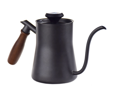 BLACK KETTLE WITH THERMOMETER - 550ML