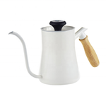 WHITE KETTLE WITH THERMOMETER - 550ML